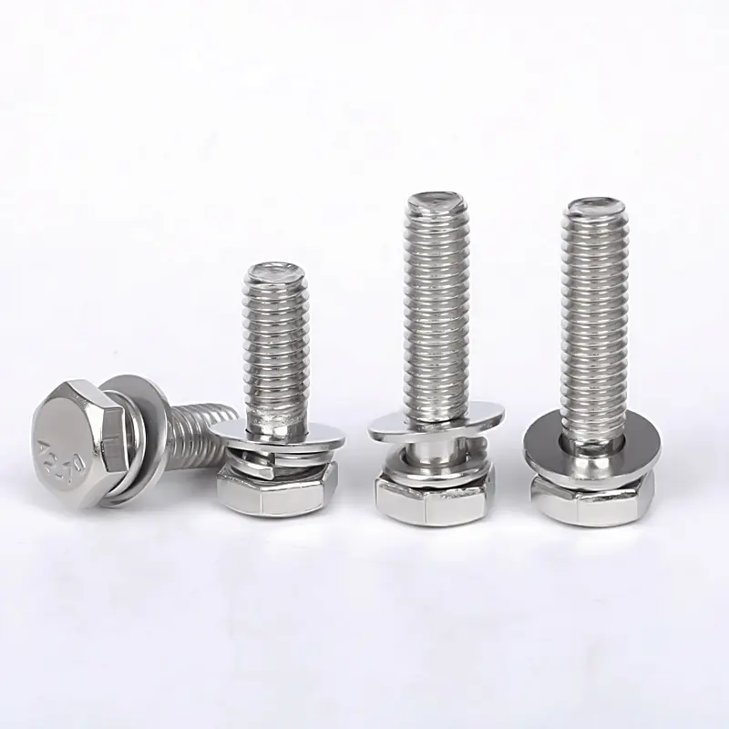 Bullone esagonale preassemblato 3 in 1