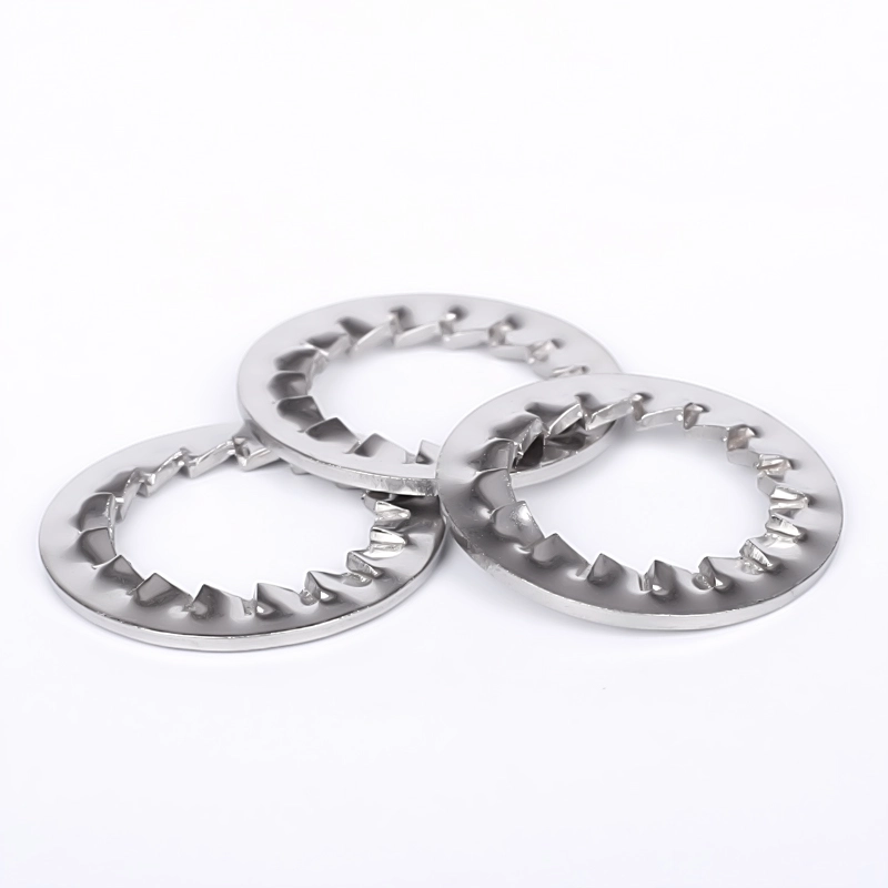 Rondella elastica doppia conica DIN 6798J in acciaio inox