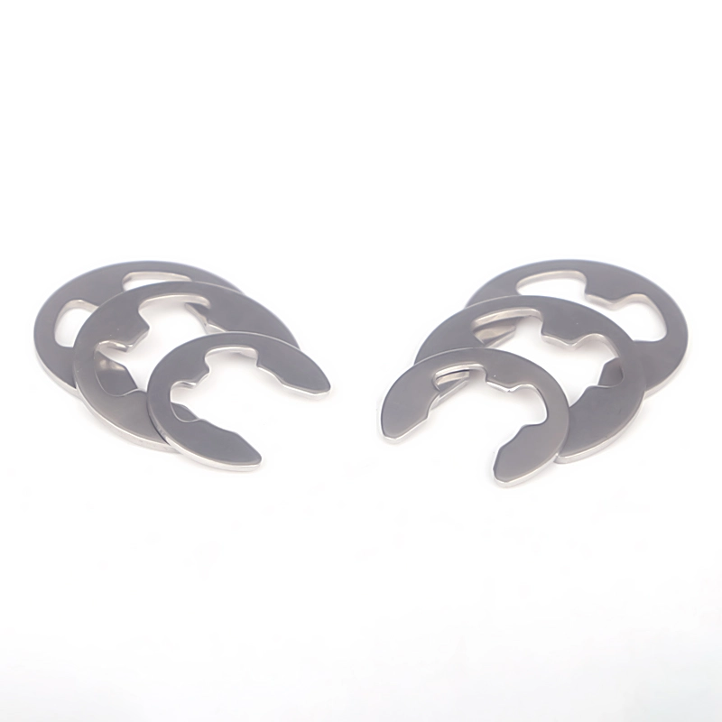 Anello elastico/anello di sicurezza tipo E DIN 6799 in acciaio inossidabile
